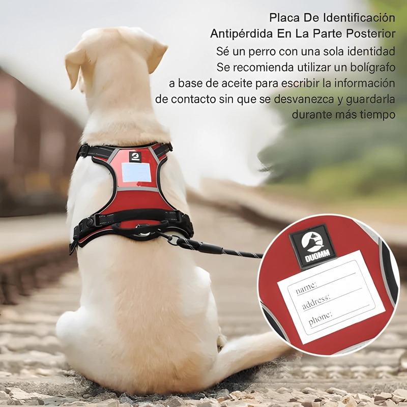 ARNE S DE PERRO CHALECO PECHERA CON LED CORDON 1.5M ROJO - 1
