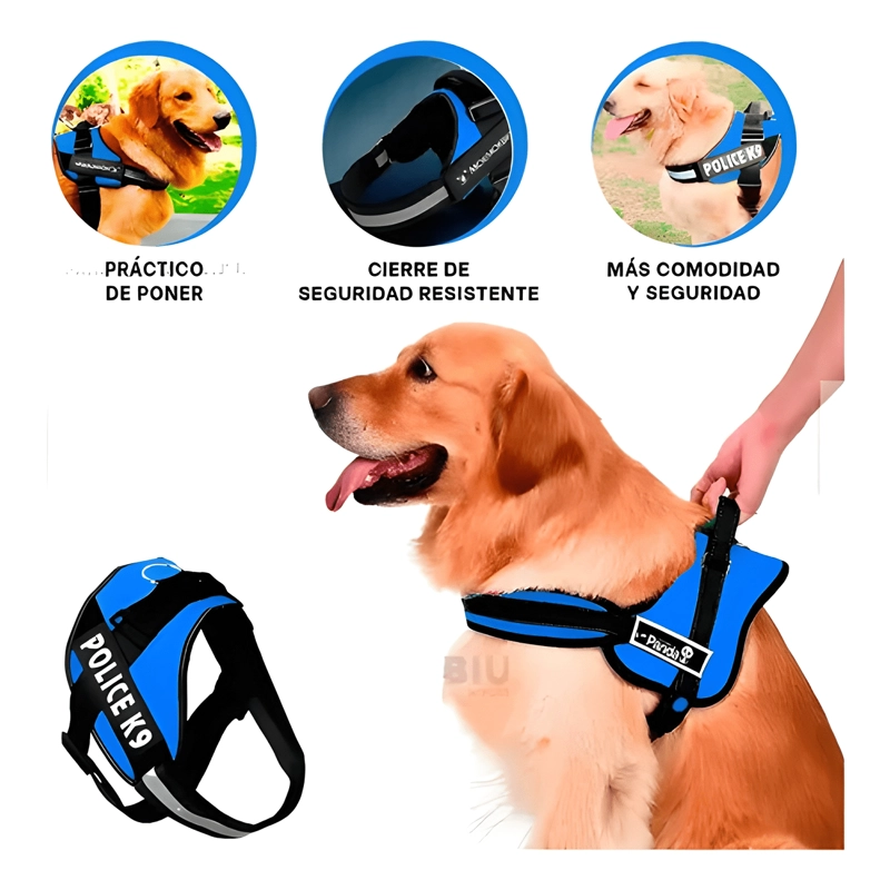 ARNE S POLICE K9 REFORZADO PREMIUM PARA PERROS MASCOTAS - 3