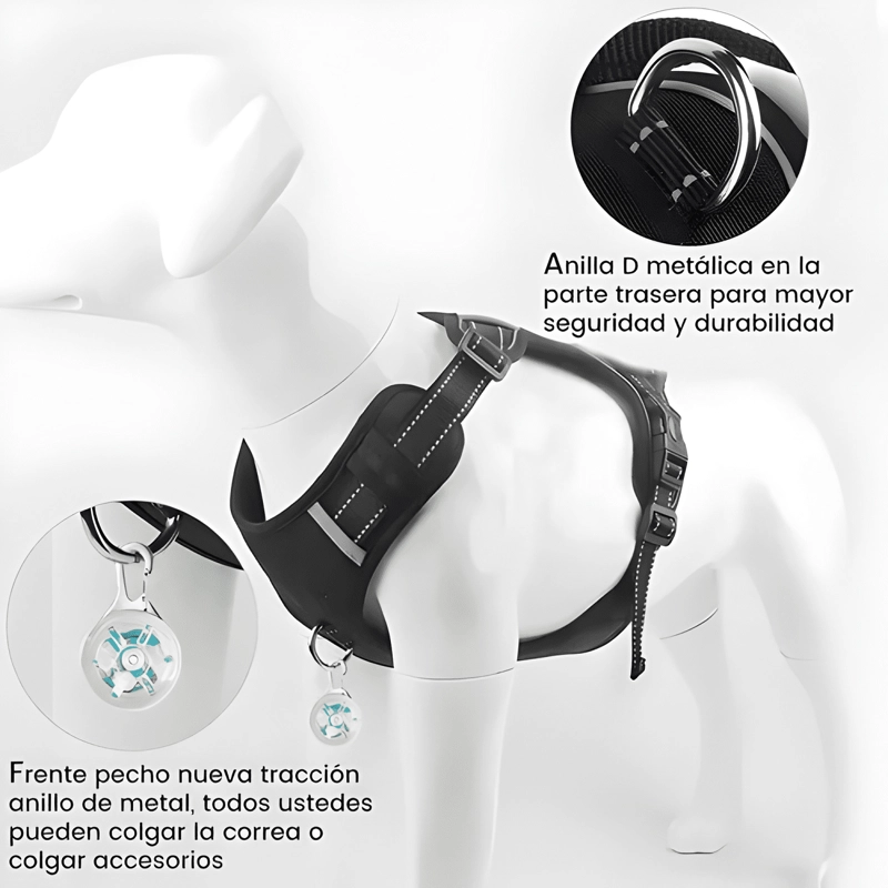 ARNE S PARA PERRO PECHERA CON LUZ LED Y CORREA DE 1.5M - 4