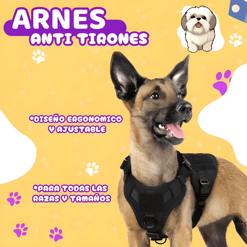 ARNE S TACTICO ANTI TIRONES PARA PERROS GRANDES - 2