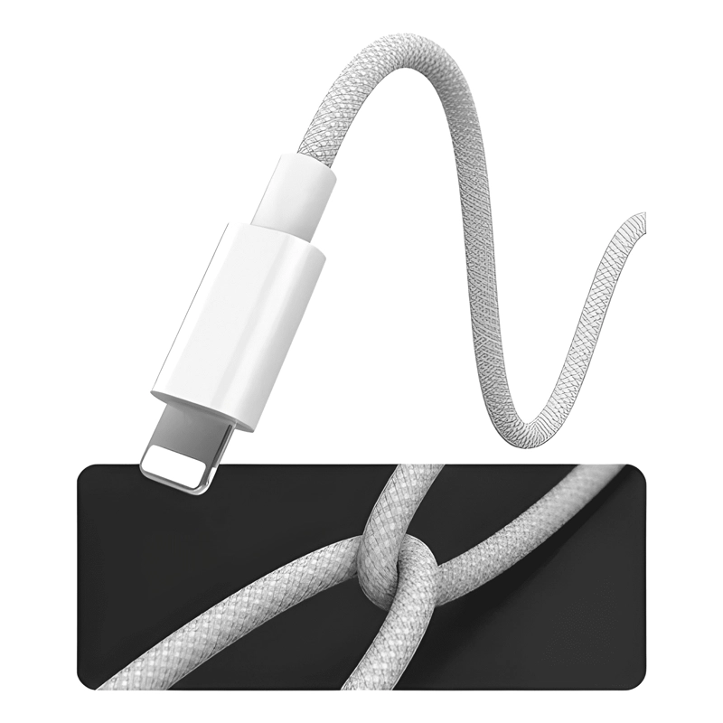CABLE USB TIPO C CARGA RAPIDA NYLON TRENZADO PARA IPHONE 2MT - 3