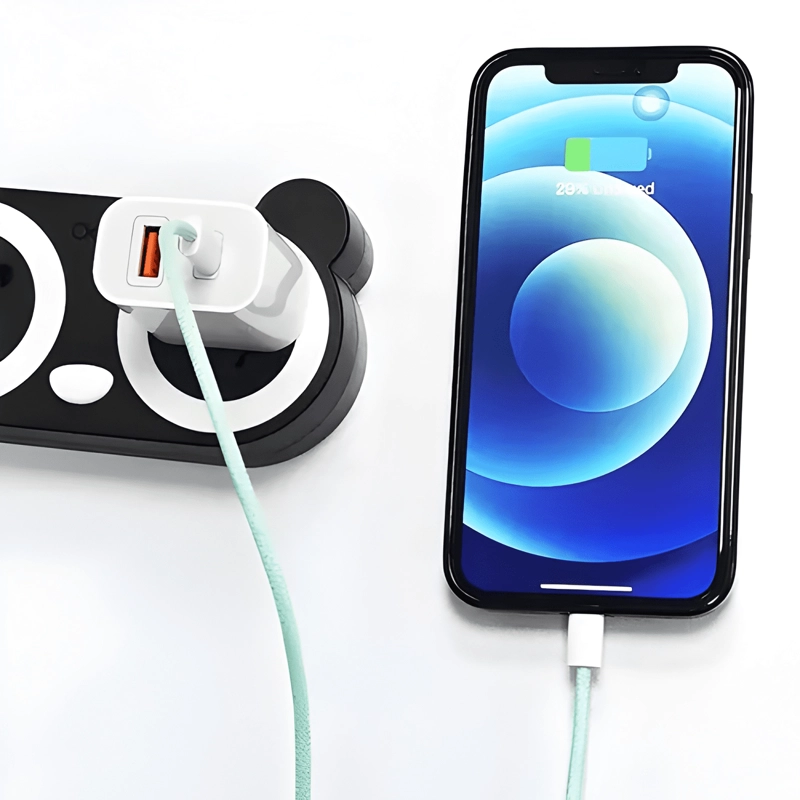 CABLE USB TIPO C CARGA RAPIDA NYLON TRENZADO PARA IPHONE 2MT - 4