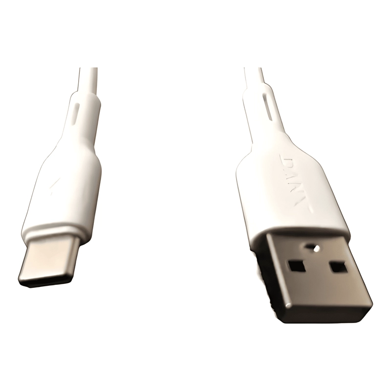CABLE DE CARGA RAPIDA USB TIPO C, 1 METRO BLANCO - 2
