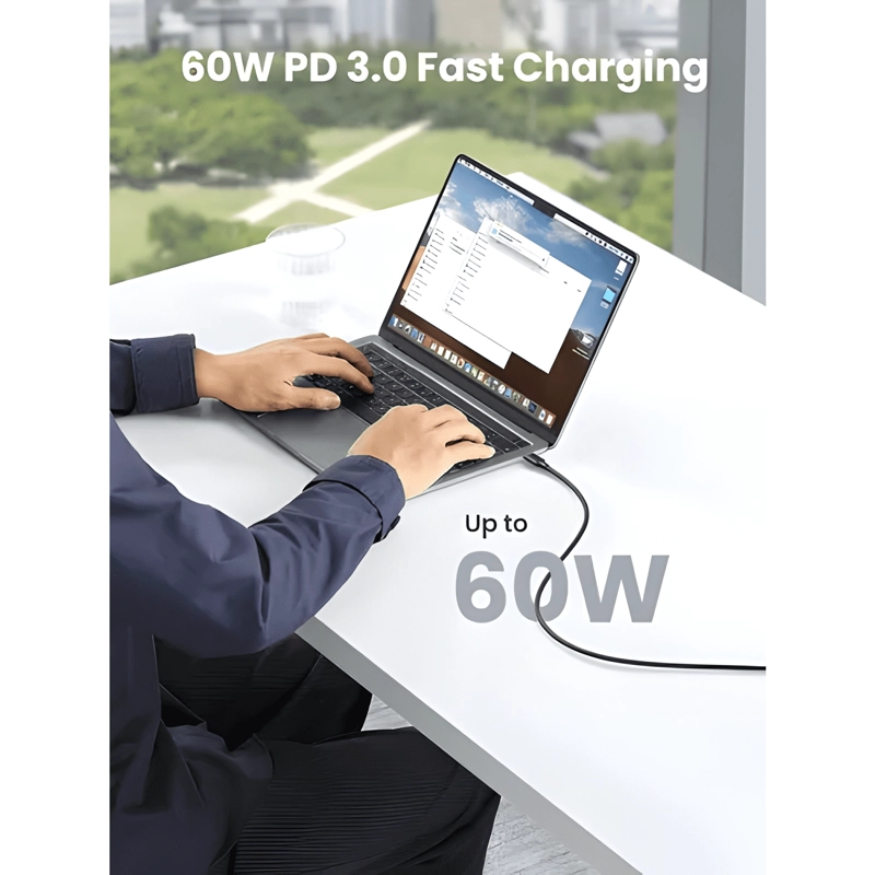 CABLE USB C A TIPO C PARA 60W CARGA RAPIDA 1M - 2
