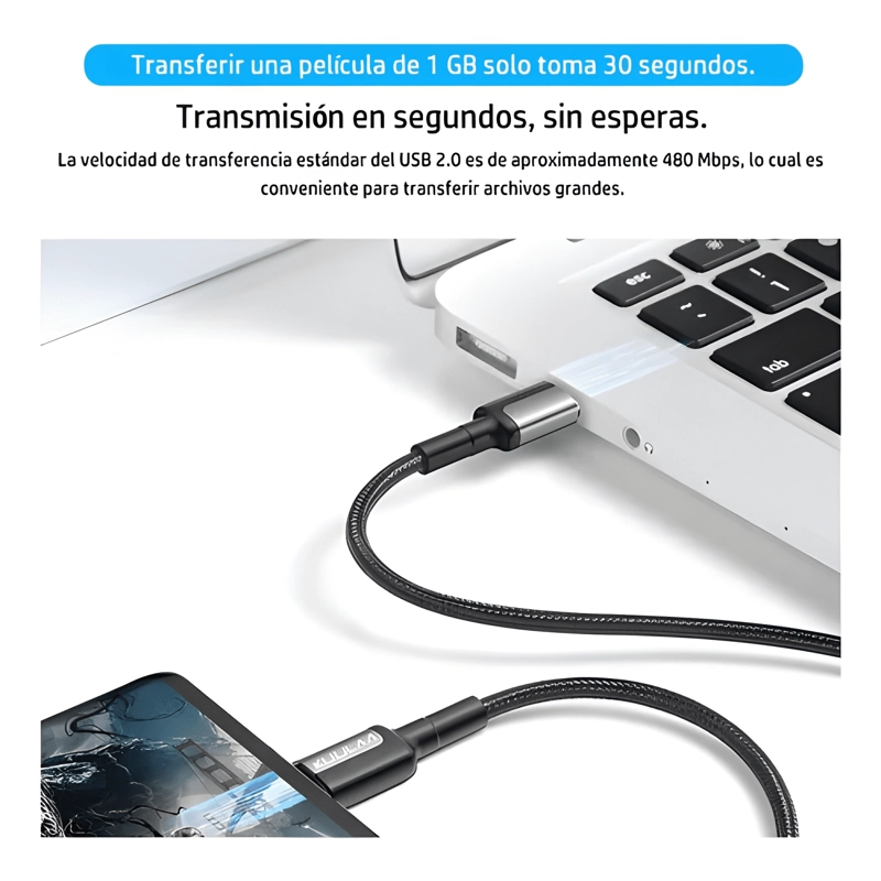 CABLE TIPO C A USB-C CARGA RAPIDA 65W LARGO 2 METROS #4 - 3