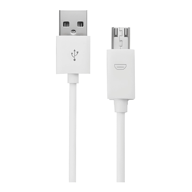 GENÉRICO CABLE USB A MICRO USB V8 CARGA RAPIDA 18W 2.1A 1M BLANCO
