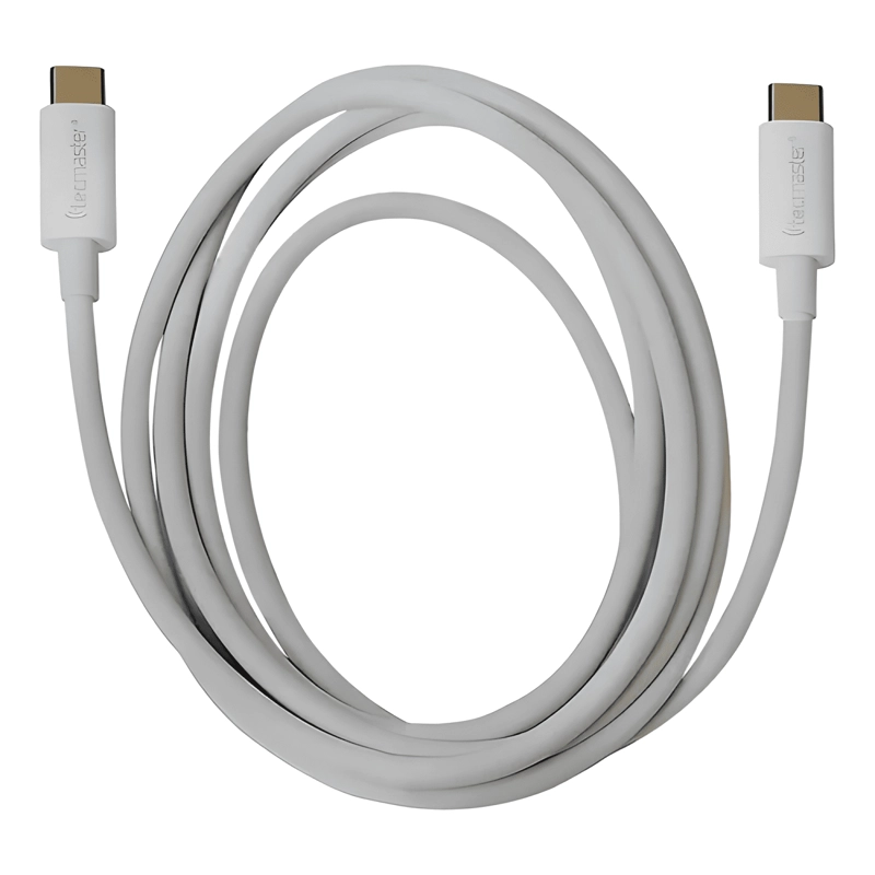 GENÉRICO CABLE TIPO-C A TIPO- C 2.0 CARGA RAPIDA 100W WHITE BLANCO