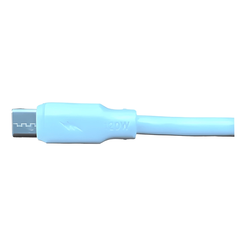 CABLE CARGA RAPIDA USB TIPO C 1M CONECTOR REFORZADO BLANCO - 3