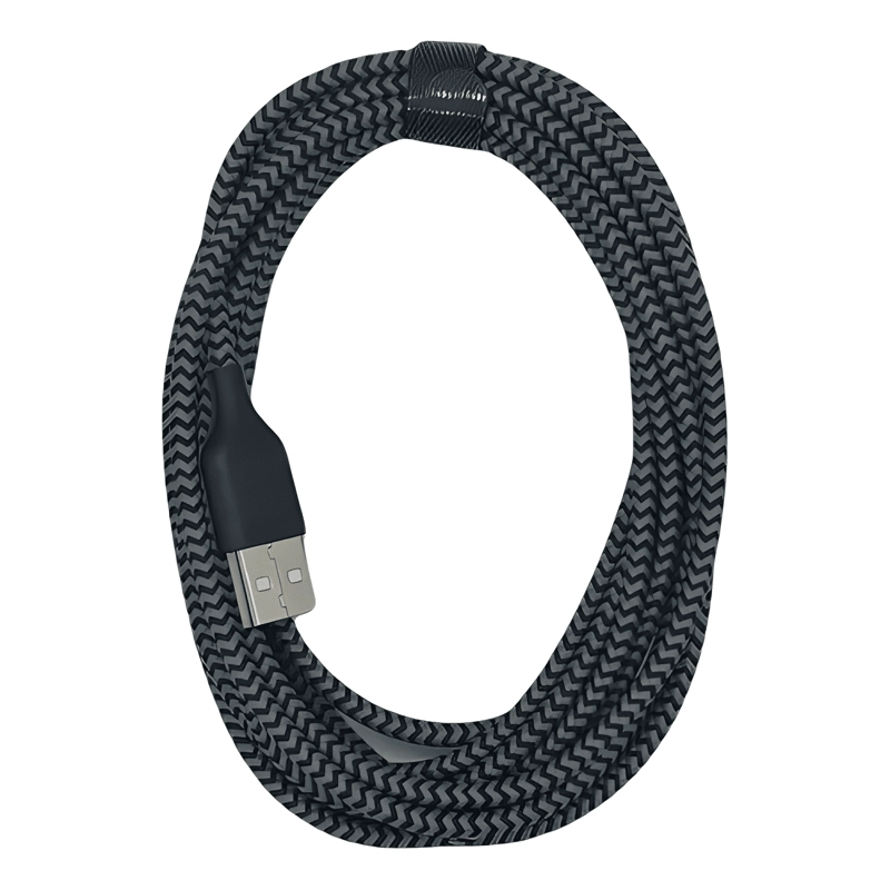 GENÉRICO CABLE MICRO USB 3 CARGA RAPIDA METROS REFORZADO /PLOMO NEGRO
