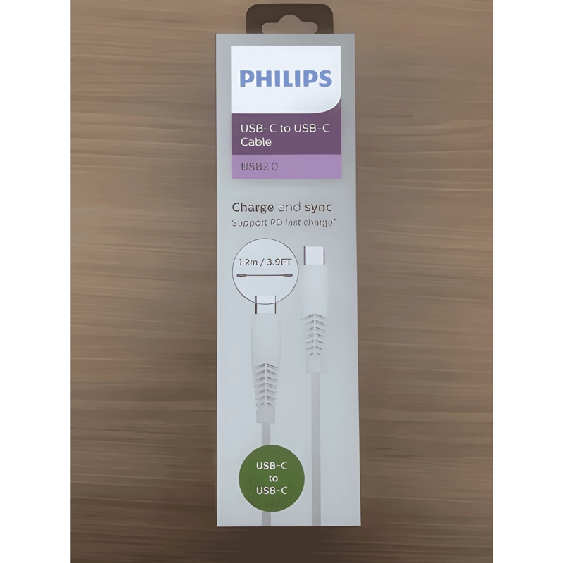 CABLE UBC-C A USB-C 1M 2A MAX DLC5531W BLANCO BLANCO - 3