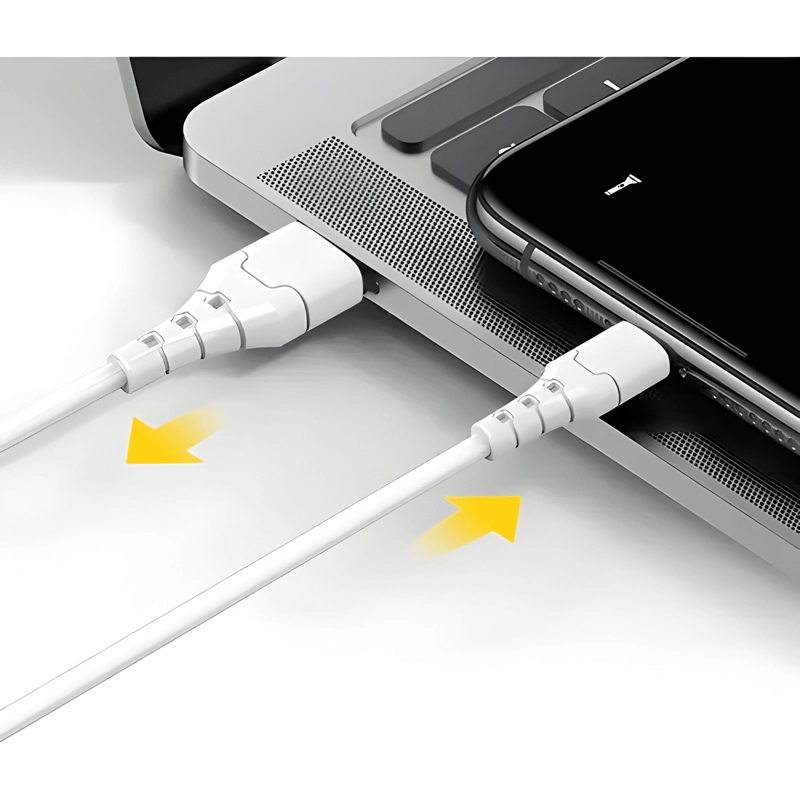 GENÉRICO CABLE CARGA RAPIDA 3.0A USB A MICRO-USB ASPOR 1M BLANCO