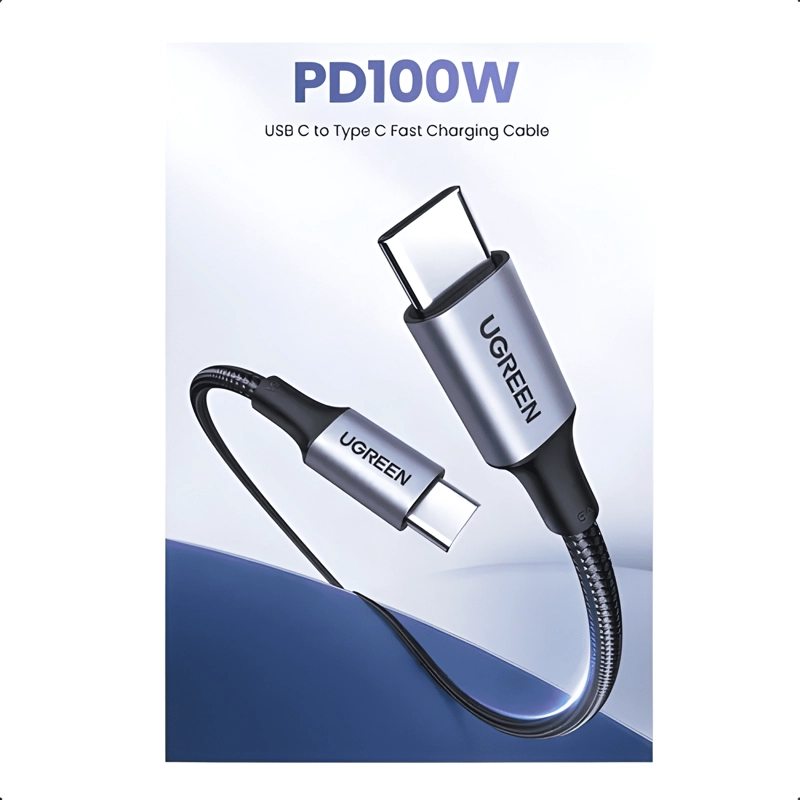 CABLE CARGA RAPIDA ENTRADA USB TIPO C 100W 1 METRO - 4