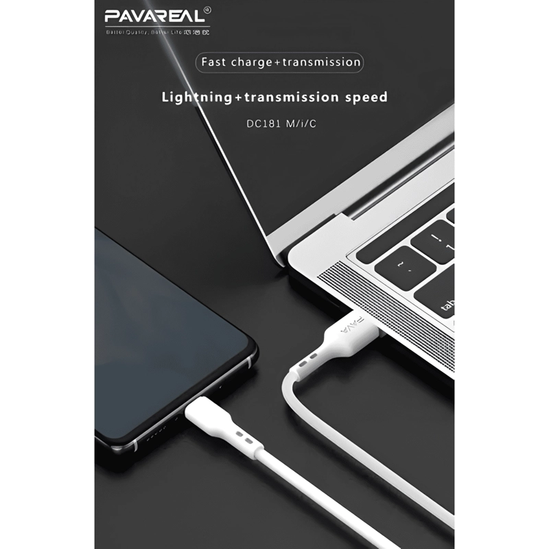 CABLE CARGADOR PARA IPHONE SOLO CABLE CARGA RAPIDA 3 - 3