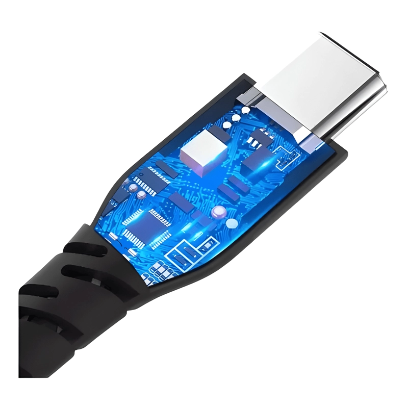 CABLE TIPO C USB 3 MTS LARGO REFORZADO KEVLAR CARGA RAPIDA - 3