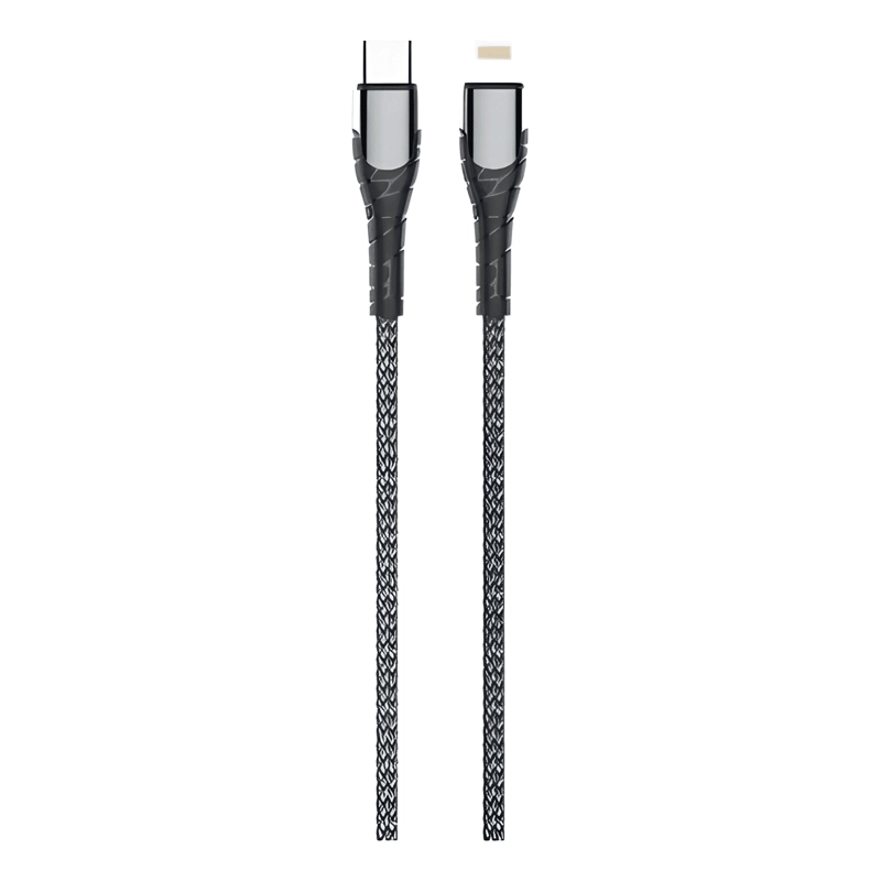 GENÉRICO CABLE USB-C A LIGHTNING IPHONE CARGA RAPIDA 2M 30W GRIS