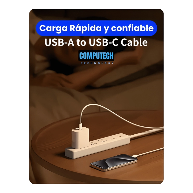 GENÉRICO CABLE HOCO X51 DATA TIPO C A TIPO C 100W 1M BLANCO