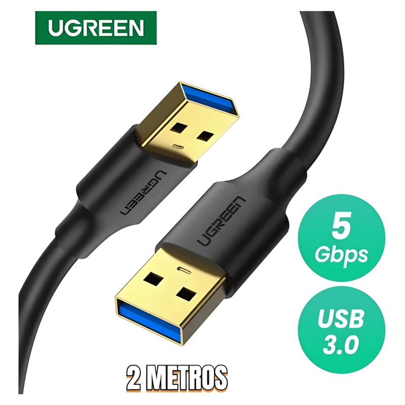 CABLE USB 3.0 AM A AM 2M NEGRO - 3
