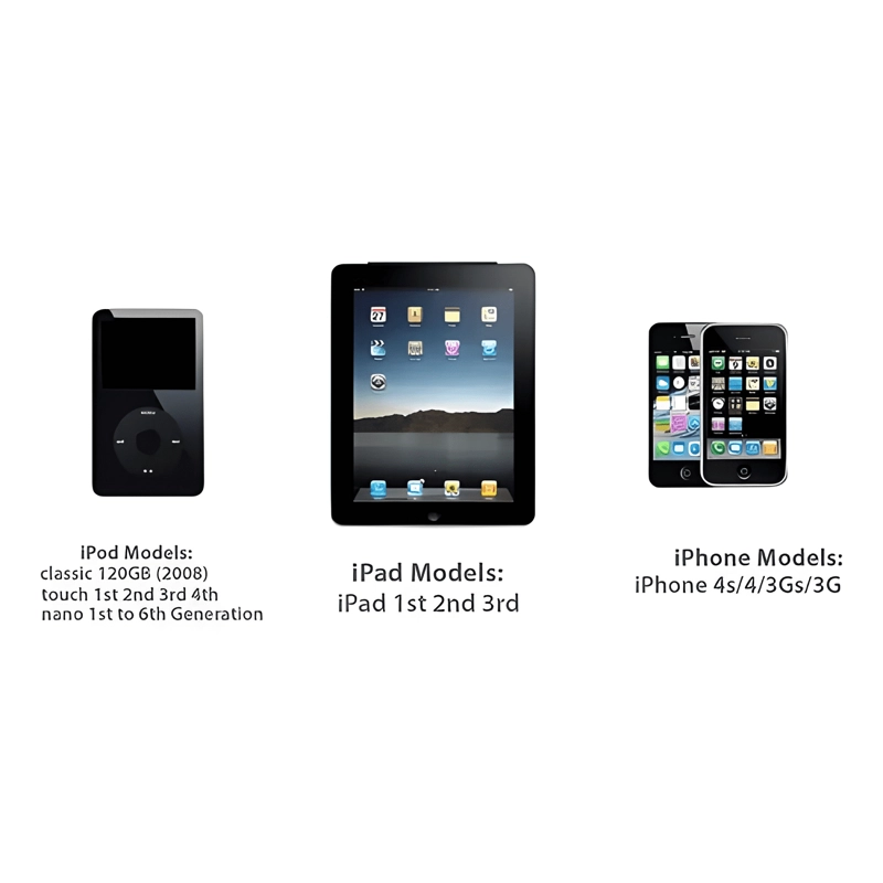 GENÉRICO CABLE COMPATIBLE CON IPHONE 4S 4 IPAD 1 2 3 IPOD TRENSADO