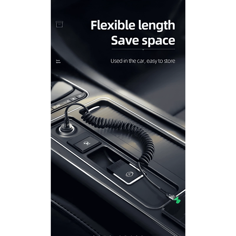 CABLE TIPO C RETRACTIL MCDODO / ESPIRAL CARGA RAPIDA 1.8M - 2