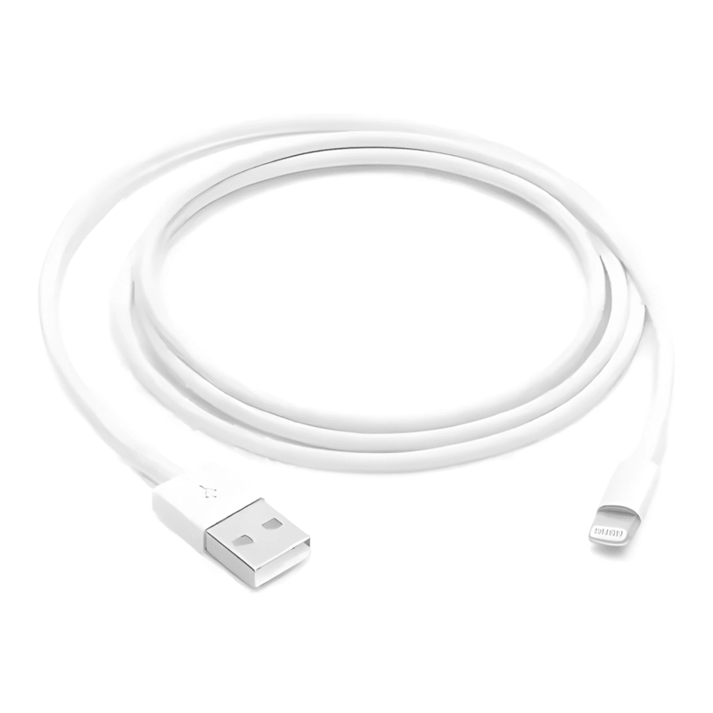 CABLE USB CARGADOR USB A LIGHTNING 1 METRO BLANCO - 2