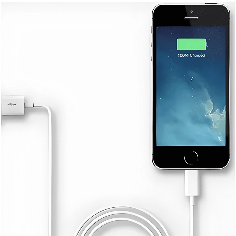 CABLE USB CARGADOR USB A LIGHTNING 1 METRO BLANCO - 3