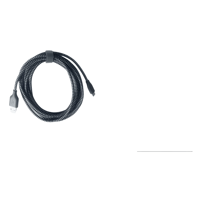 CABLE TIPO C 3 METROS LARGA DURACION REFORZADO -GRIS NEGRO - 2