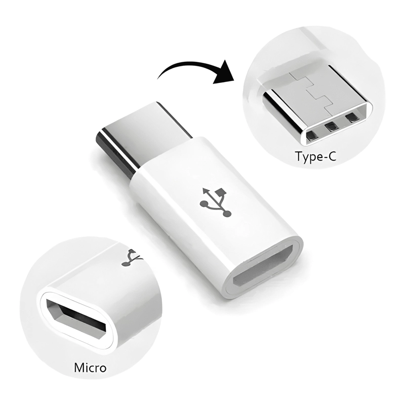 GENÉRICO ADAPTADOR MICRO USB HEMBRA A TIPO C MACHO OTG