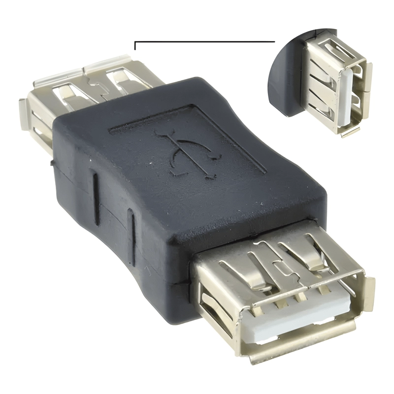 GENÉRICO COPLA ADAPTADOR USB HEMBRA HEMBRA CAMBIADOR GENERO EXTENSION