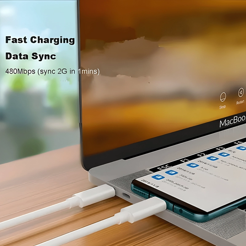 CABLE TIPO C 1M GENE RICA USB C A USB C CON ENTRADA USB TIPO - 4