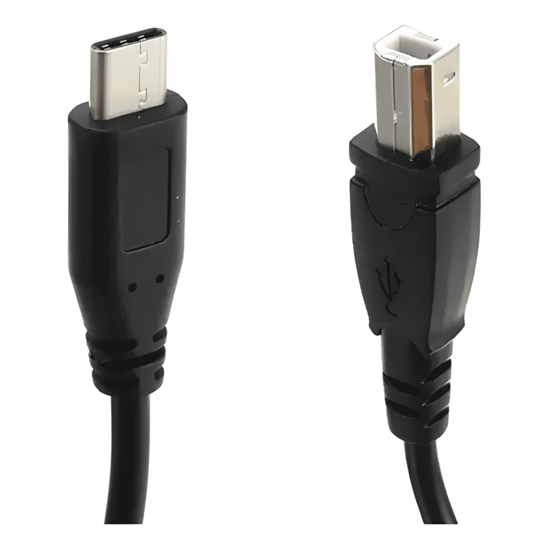 CABLE IMPRESORA USB-C A USB-B - 1,8 M. BIRLINK / NEGRO - 3
