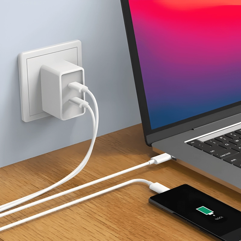 CABLE USB TIPO C CARGA RAPIDA SHUANG.W 1M BLANCO - 4