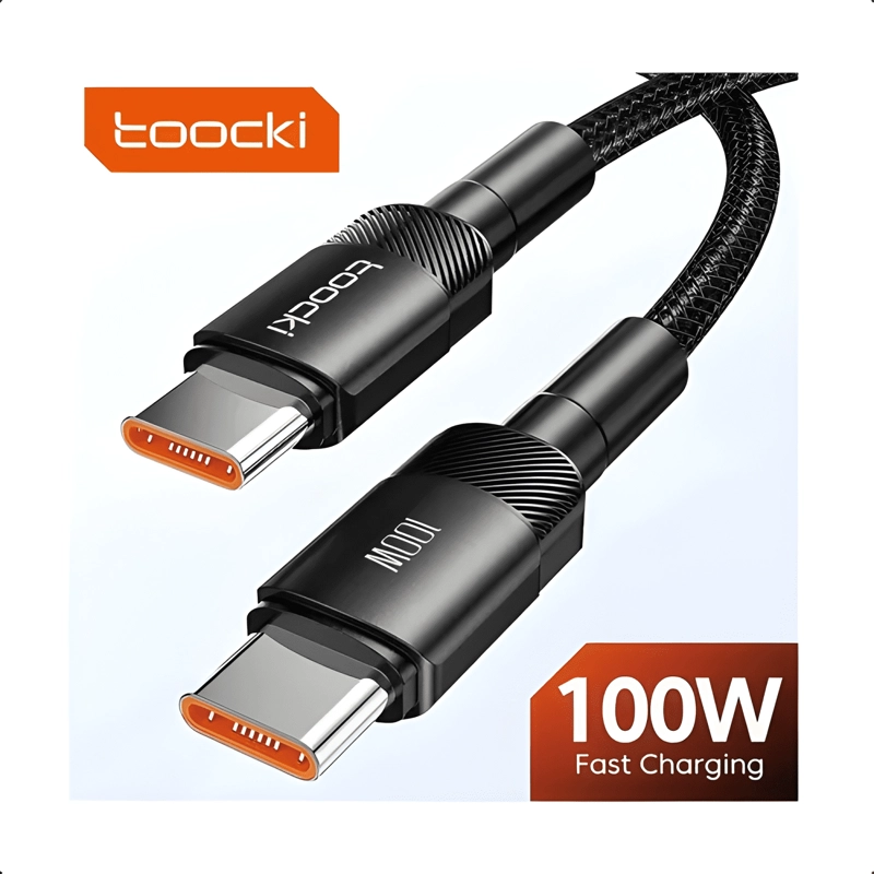 GENÉRICO CABLE CARGA RAPIDA 100W QC 3.0 USB TIPO C TOOCKI PD 1 METRO