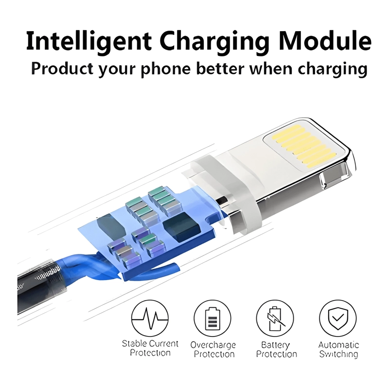 CABLE LIGHTNING USB 1 METRO BLANCO - 3