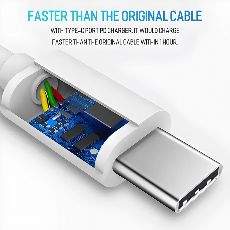 CABLE TIPO C A TIPO C PARA IPAD CARGA RAPIDA 1M - 3