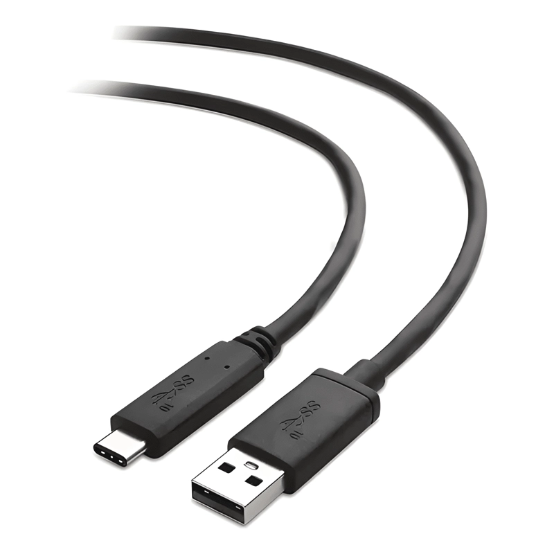 CABLE USB 2 METROS TIPO C CARGA RAPIDA 3.1 NEGRO - 4