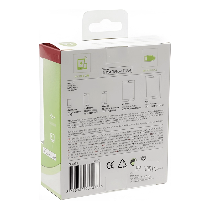 CABLE LIGHTNING USB 3M ONE FOR ALL COMPATIBLE IPHONE BLANCO - 3