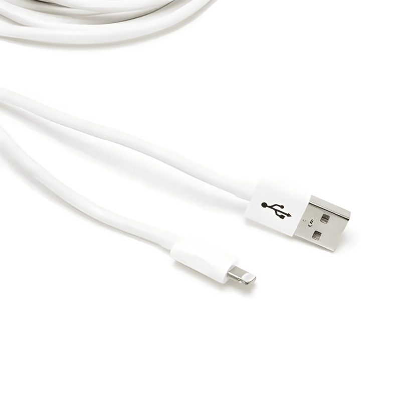 CABLE LIGHTNING USB 3M ONE FOR ALL COMPATIBLE IPHONE BLANCO - 4