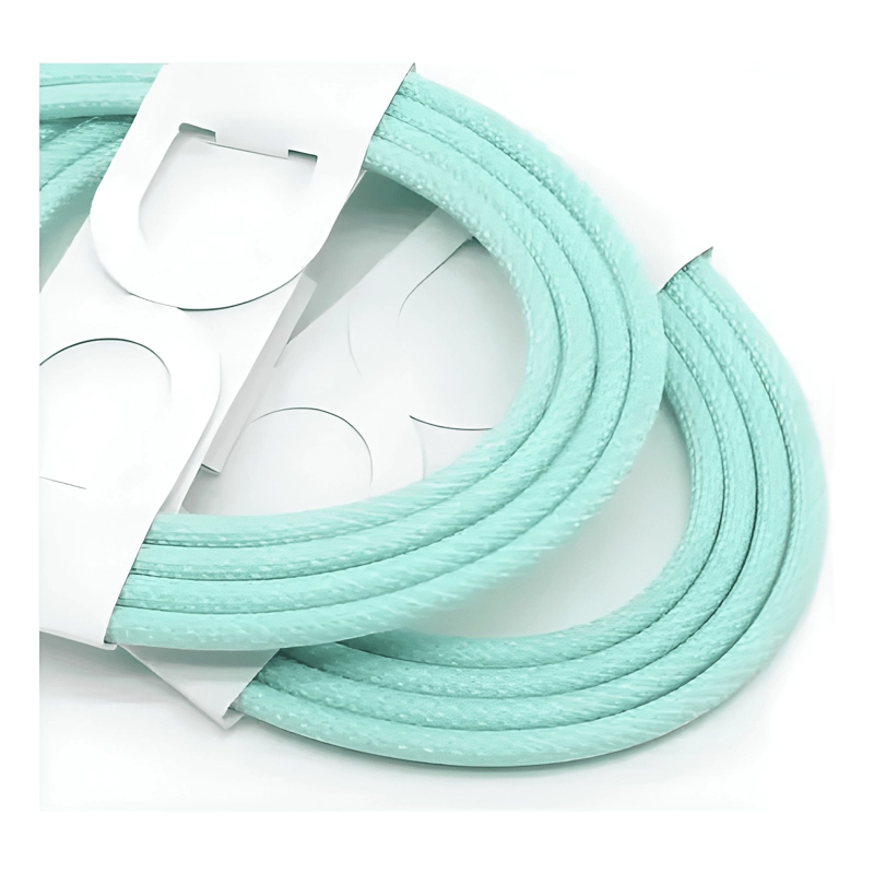 GENÉRICO CABLE USB C A USB C VANAN 1M NYLON TRENZADO CARGA ROSADO