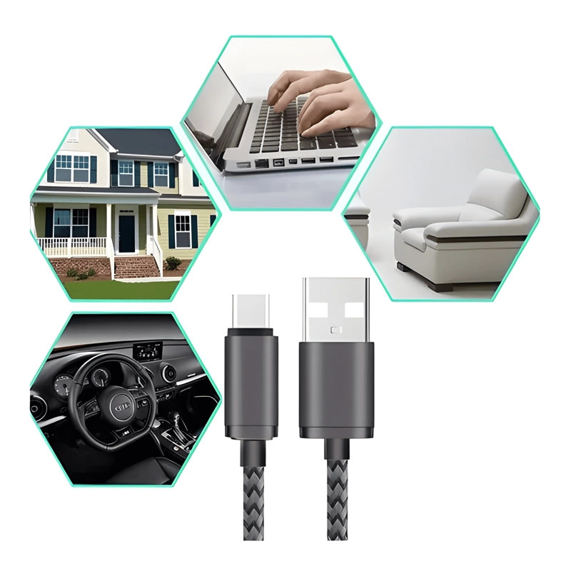 CABLE USB A TIPO C 3 METROS CARGA RAPIDA - 4