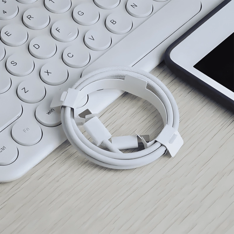 CABLE TIPO-C A TIPO-C, 2M, 60W, TRENZADO BLANCO - 4