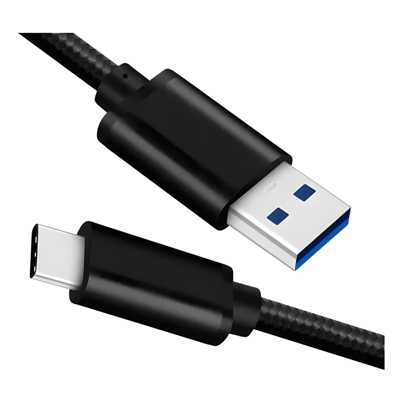 CABLE CARGADOR TIPO C COMPATIBLE S8 S9 S10 S20 S21 NEGRO - 3