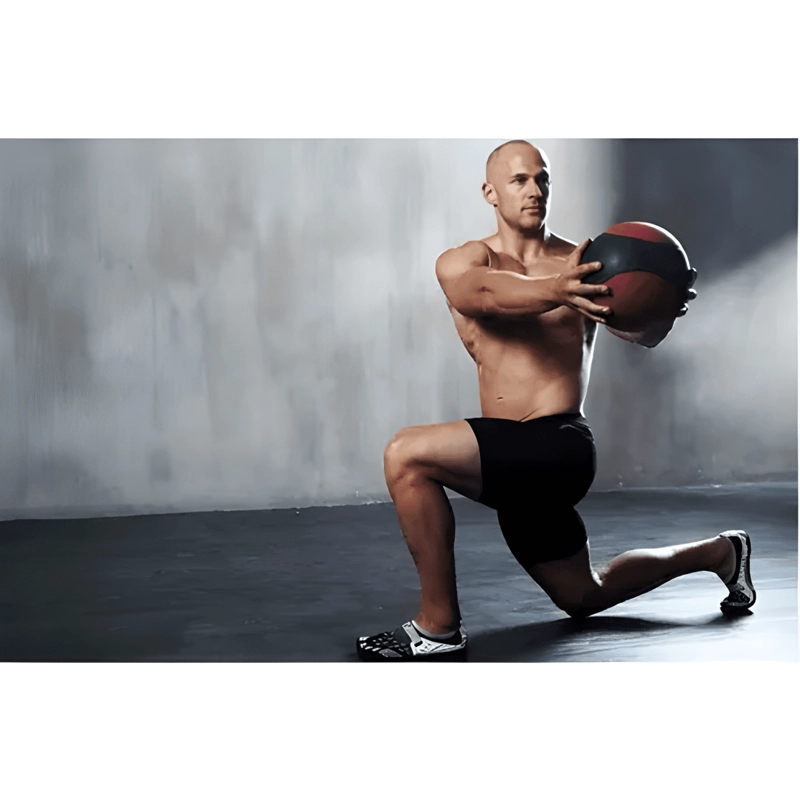 BALON MEDICINAL 4KG CON REBOTE PARA ENTRENAMIENTO NEGRO #2 - 4