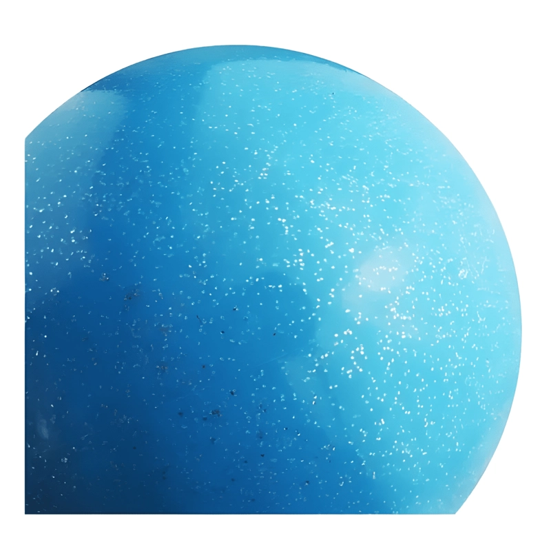 BALON GIMNASIA RITMICA GLITTER LISO 7 UKTIME CELESTE - 2
