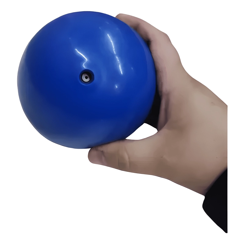 BALON MEDICINAL 1KG SILICONA 12CM EJERCICIO Y PILATES AZUL - 3