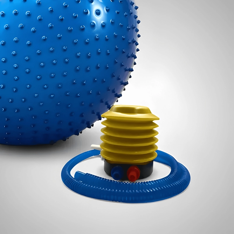 PELOTA BALON PILATES ERIZO 65 CM YOGA + BOMBIN - 2