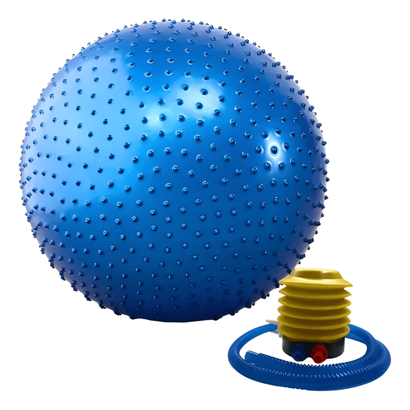 PELOTA BALON PILATES ERIZO 65 CM YOGA + BOMBIN - 3