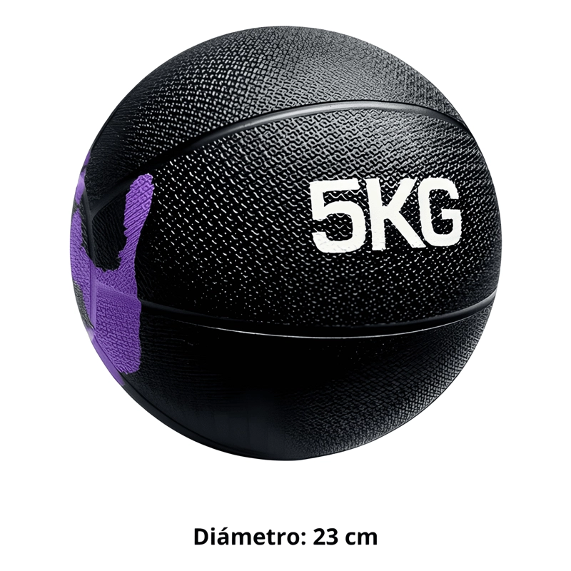 BALON MEDICINAL 5KG PARA EJERCICIO CON REBOTE ENTRENAMIENTO - 1