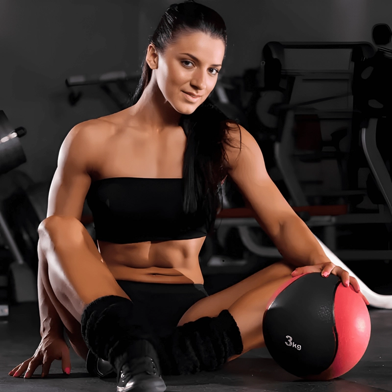 BALON MEDICINAL LINEA SPORT 3KG EJERCICIO GOMA - 2