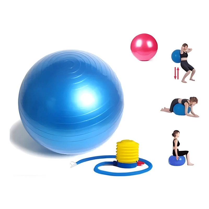 PELOTA PILATES 75CM + INFLADOR + CAJA - 2
