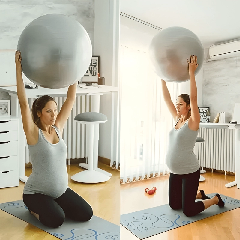 PELOTA YOGA 55CM CUPERSTORECL ANTIEXPLOSION GRIS OSCURO - 3